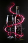 Godard Wine Art Godard Wine Art 3 Wishes in Red (AP)